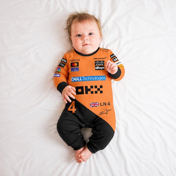 Lando Norris Mclaren Baby Buy Lando Norris Inspired Baby Romper – Formula Racing Baby Outfit – Cute  Motorsport Baby Onesie Online In India