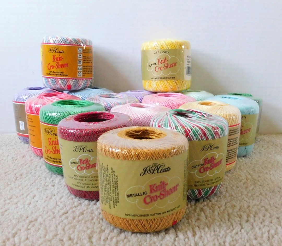 Knit Crosheen Crochet Thread Size 10 You Choose Which One Etsy
