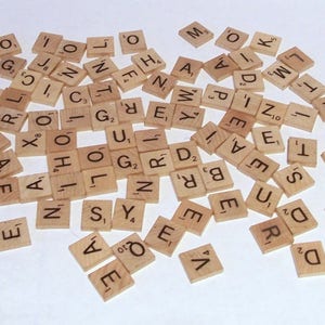 Individual Scrabble Letter Tiles, Authentic Scrabble Tiles, Scrabble Letters A to Z, Scrabble Tiles, Genuine Scrabble Tiles