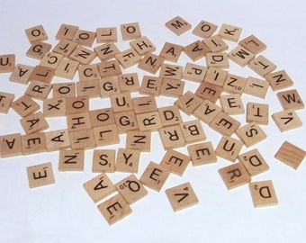 Individual Scrabble Letter Tiles, Authentic Scrabble Tiles, Scrabble Letters A to Z, Scrabble Tiles, Genuine Scrabble Tiles