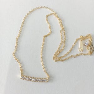 Pandora Timeless Pavé Single-row Bar Collier Necklace