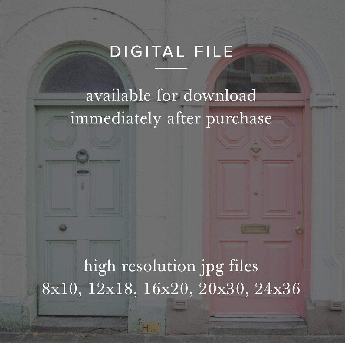 Colorful Doors Photo Printable, Instant Digital Download, Fine Art ...