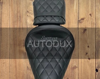 AUTODUX Fit Für Royal Enfield Super Meteor 650 Komfort Fahrer und Beifahrersitz