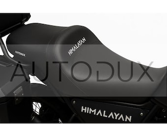 Autodux Sitz für Royal Enfield Himalayan 411 Sitz mit Gelpolster Grau Stich