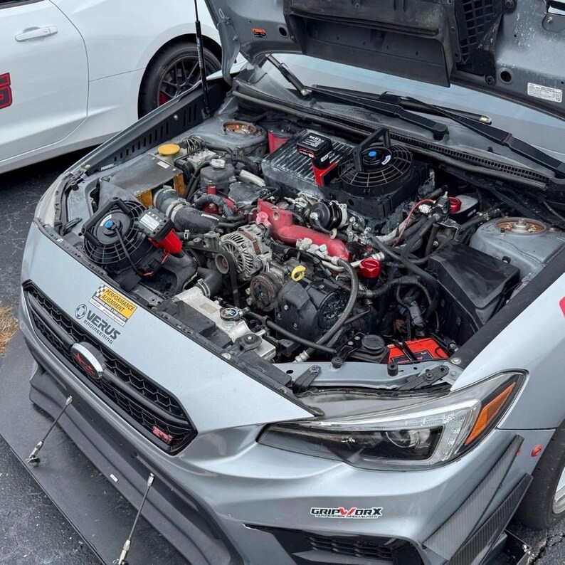 Intercooler Grid Fan System with Water Ports - For Autocross & Track - Minimizes Heat Soak for Subaru Top Mount Intercoolers - Dual Fan Unit image 6