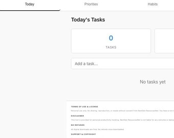 Minimalist Productivity Planner || Simple Task Manager || Clean Design