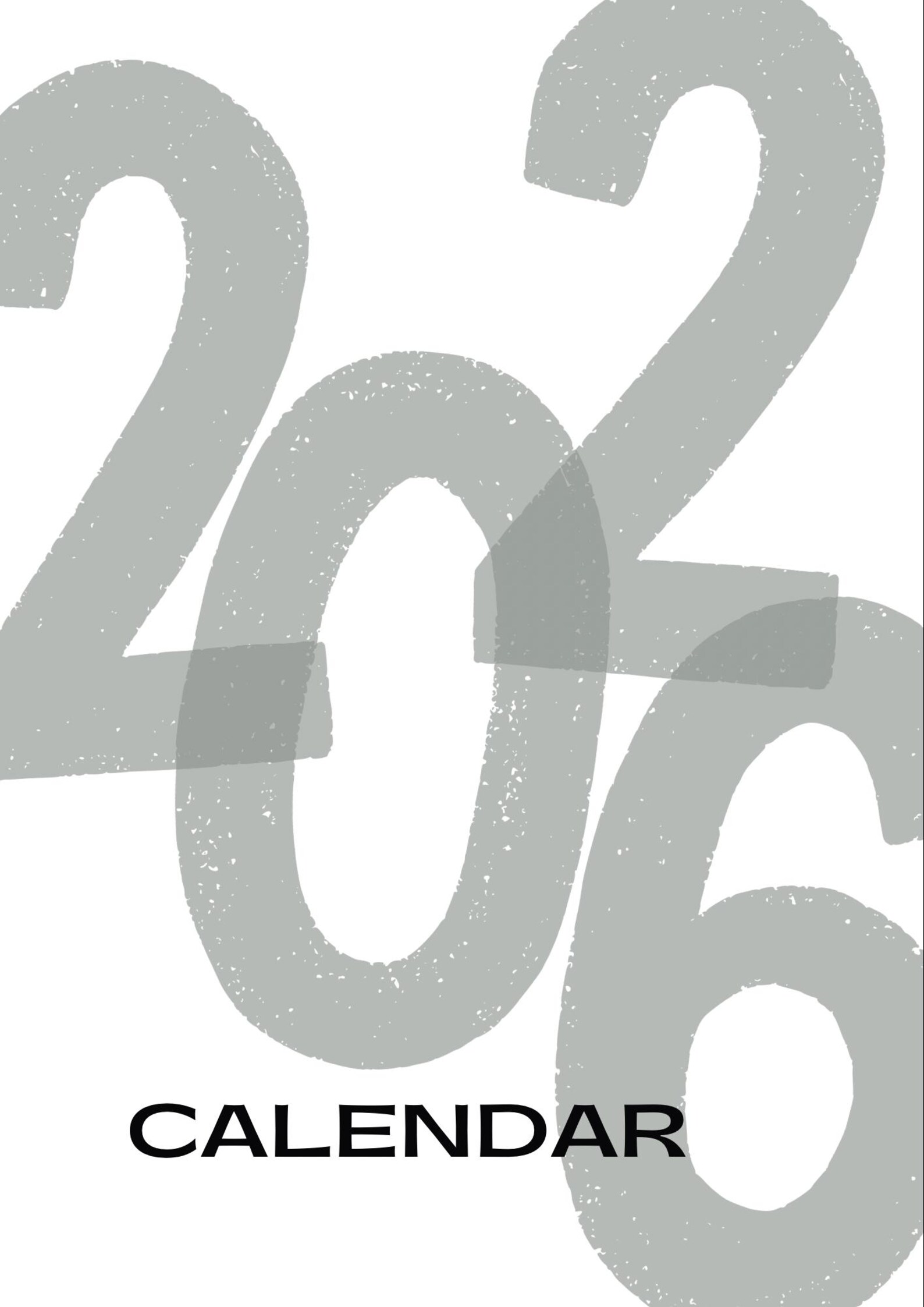 2026 Minimalist Calendar Black And White Printable Wall Art PDF Etsy Il J1q1 