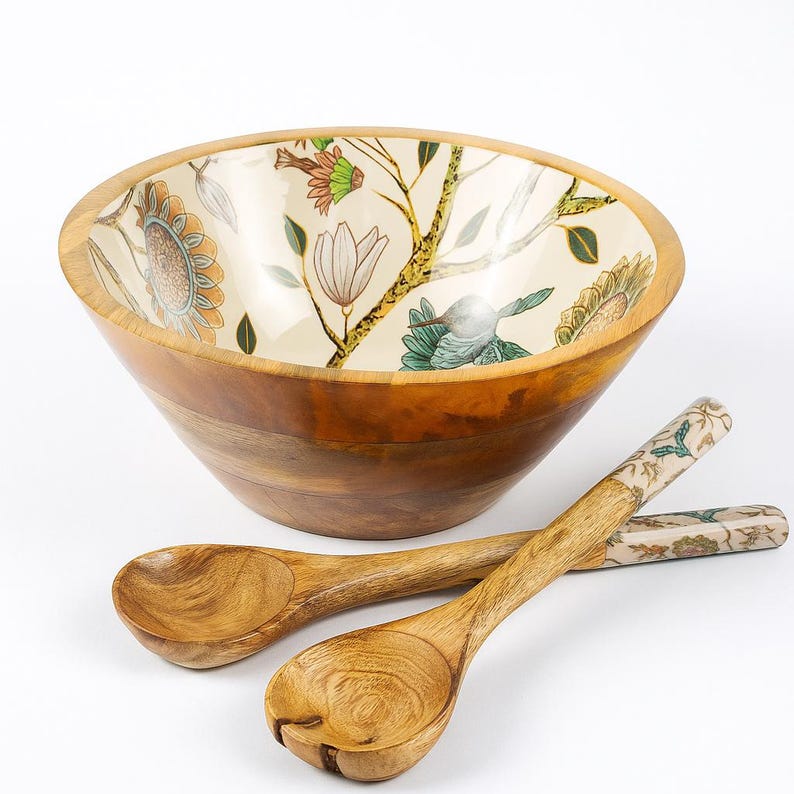 Hummingbird Bowl Set with Spoons