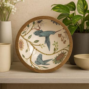 Hummingbird Resin Bowl Set