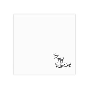 Be My Valentine Post-it Note Pads | Valentine Notes, Handwritten Script