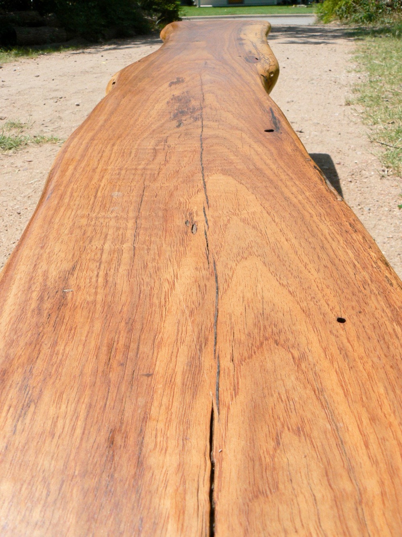 Large Outdoor Bench Reclaimed Pecan Wood Etsy