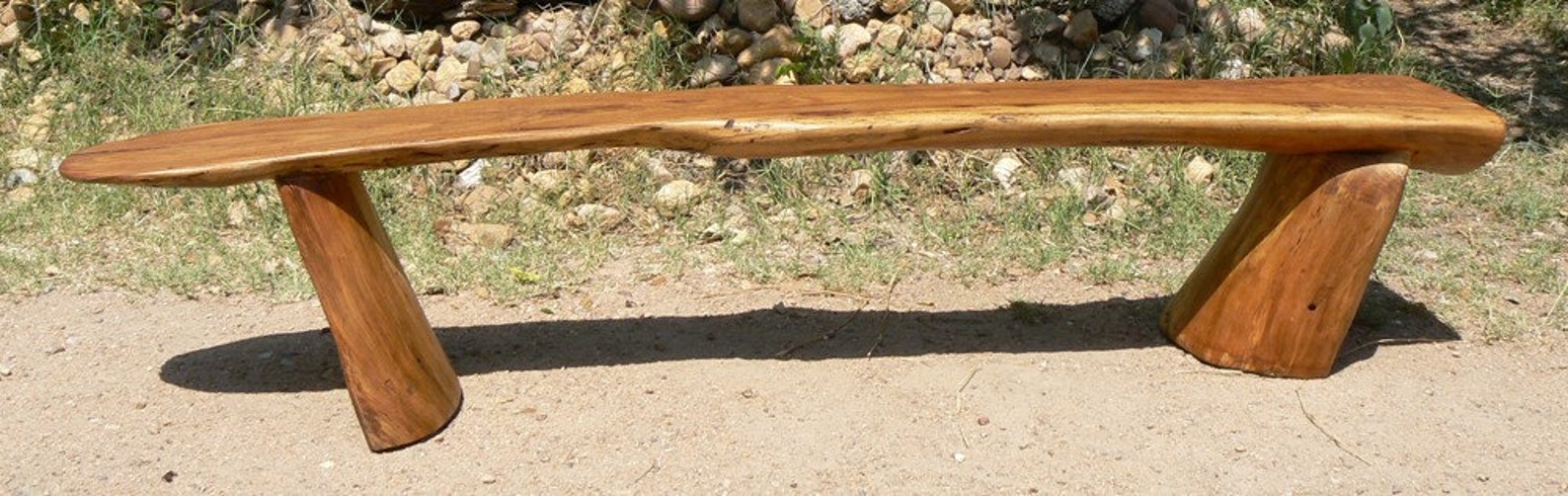 Large Outdoor Bench Reclaimed Pecan Wood Etsy