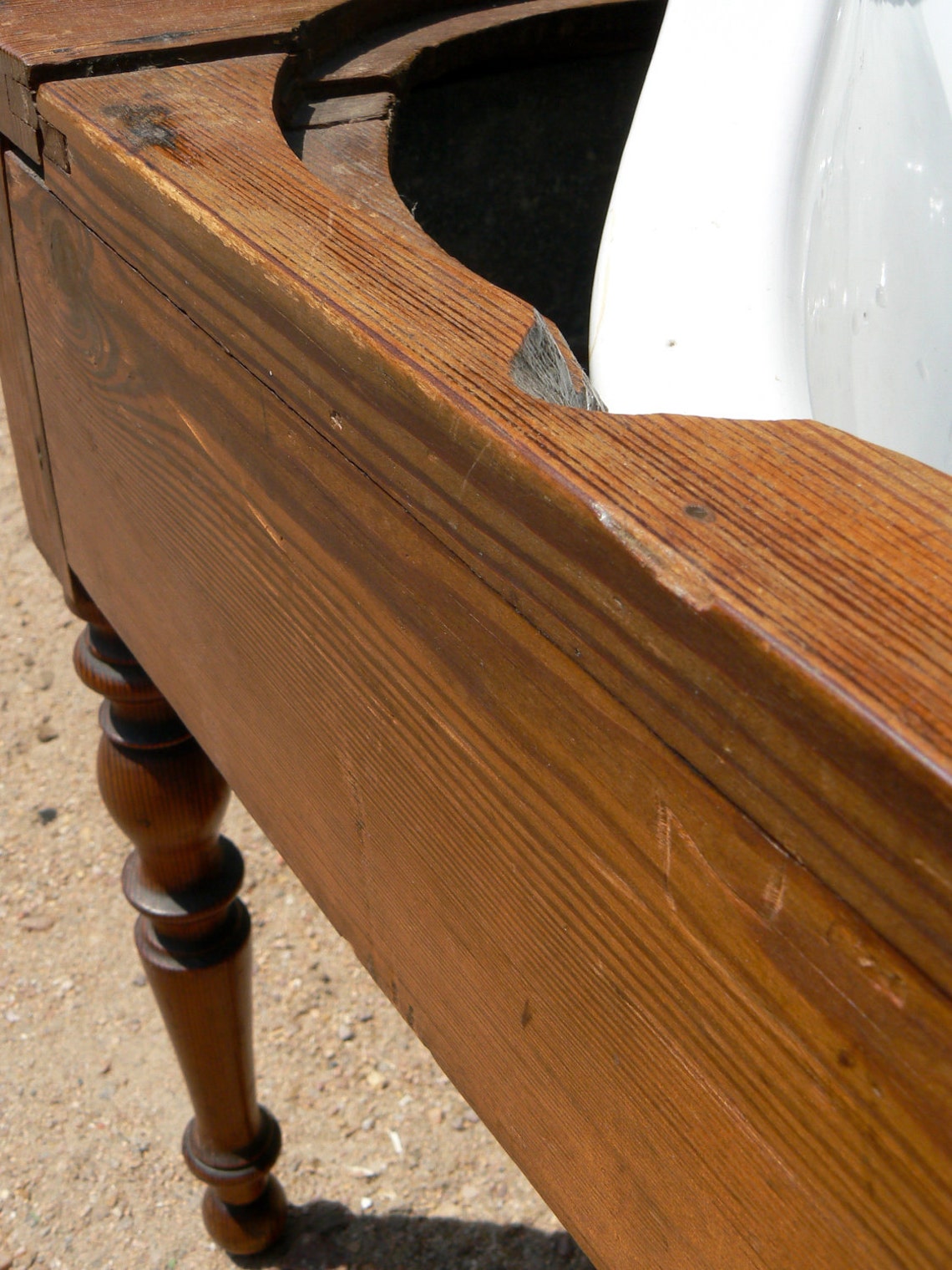 Antique French Bidet 19th Century Pitch Pine Etsy