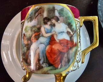Antique porcelain demitasse