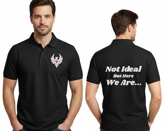 Polo personalizado estampado / Nombre, logotipo/texto personalizado / Estampado en la parte delantera y trasera / Polo personalizado para golf, tenis, negocios y trabajo