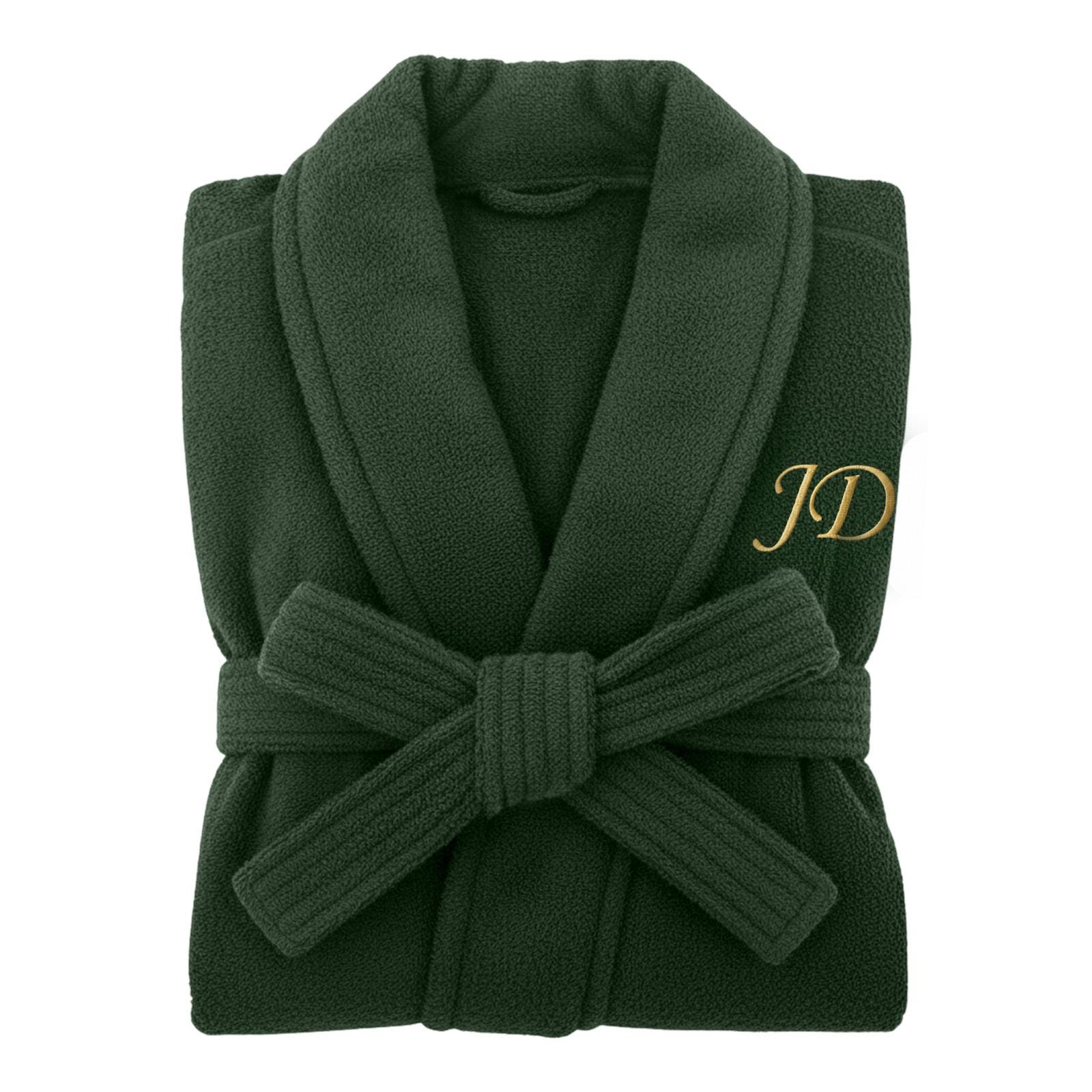 green emerald velvet dress Wrapped in A Cloud Plush Robe for Men