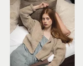 Breipatroon oversized alpacavest | Groot naadloos ontwerp (pdf)