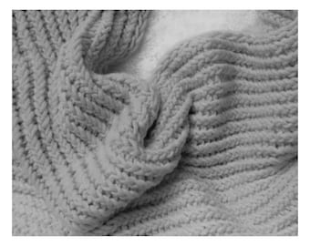 Ayla Babydeken Easy 1x1 ribsteek deken | Geschikt voor beginners: grof garen 30 x 30