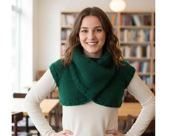 Breipatroon trechterwolk schouderophalend pdf | Grofgaren raglan van boven naar beneden | Snel te breien bolero-trui DIY