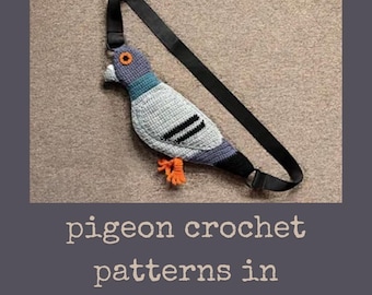 Duif portemonnee naaipatroon pdf vogelvormige crossbody tas DIY uniek eigenzinnig cadeau zakje zelfstudie