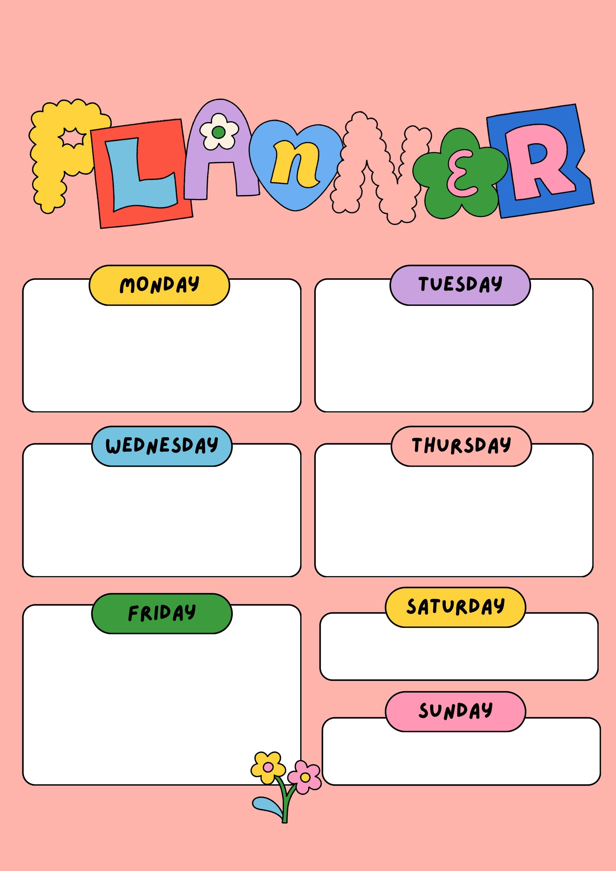 Simple Digital Planner A4 PDF (file) - Etsy