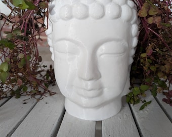 3D Printed Buddha Head Planter Flower Pot
