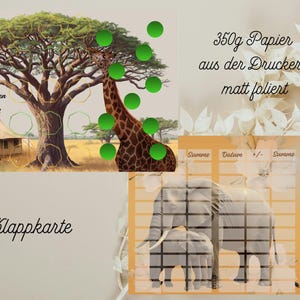 Wild Safari Klappkarte