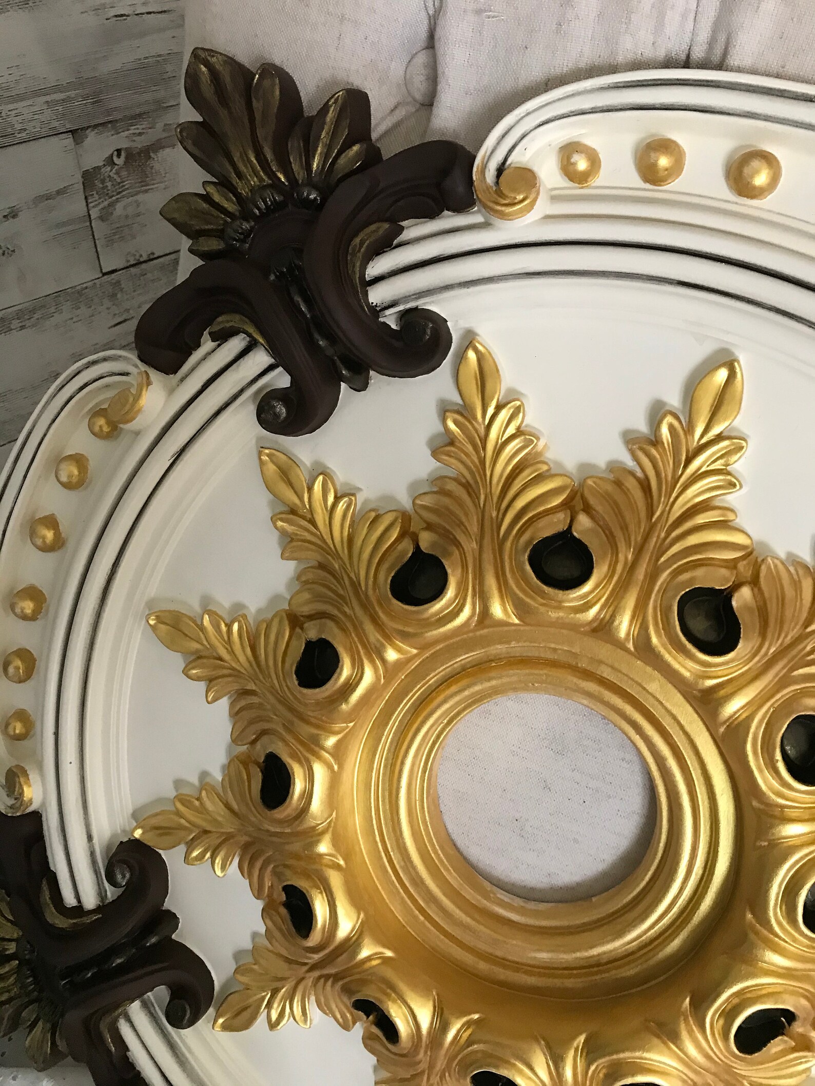 28 Ceiling Medallion Farmhouse Style Chandelier Available Etsy Canada