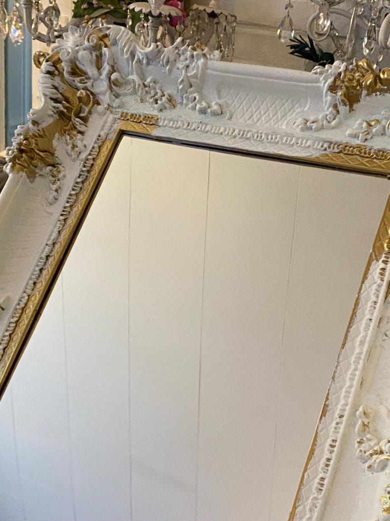 Large Baroque Wall Mirror, Rococo Style Wall Frame, Bathroom