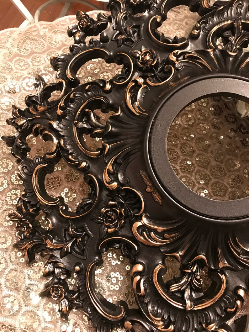 Custom Order 3 Vintage Baroque Ceiling Medallion Rubbed Oil Etsy