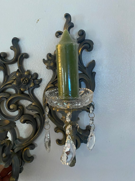 Crystal sconces candle deals