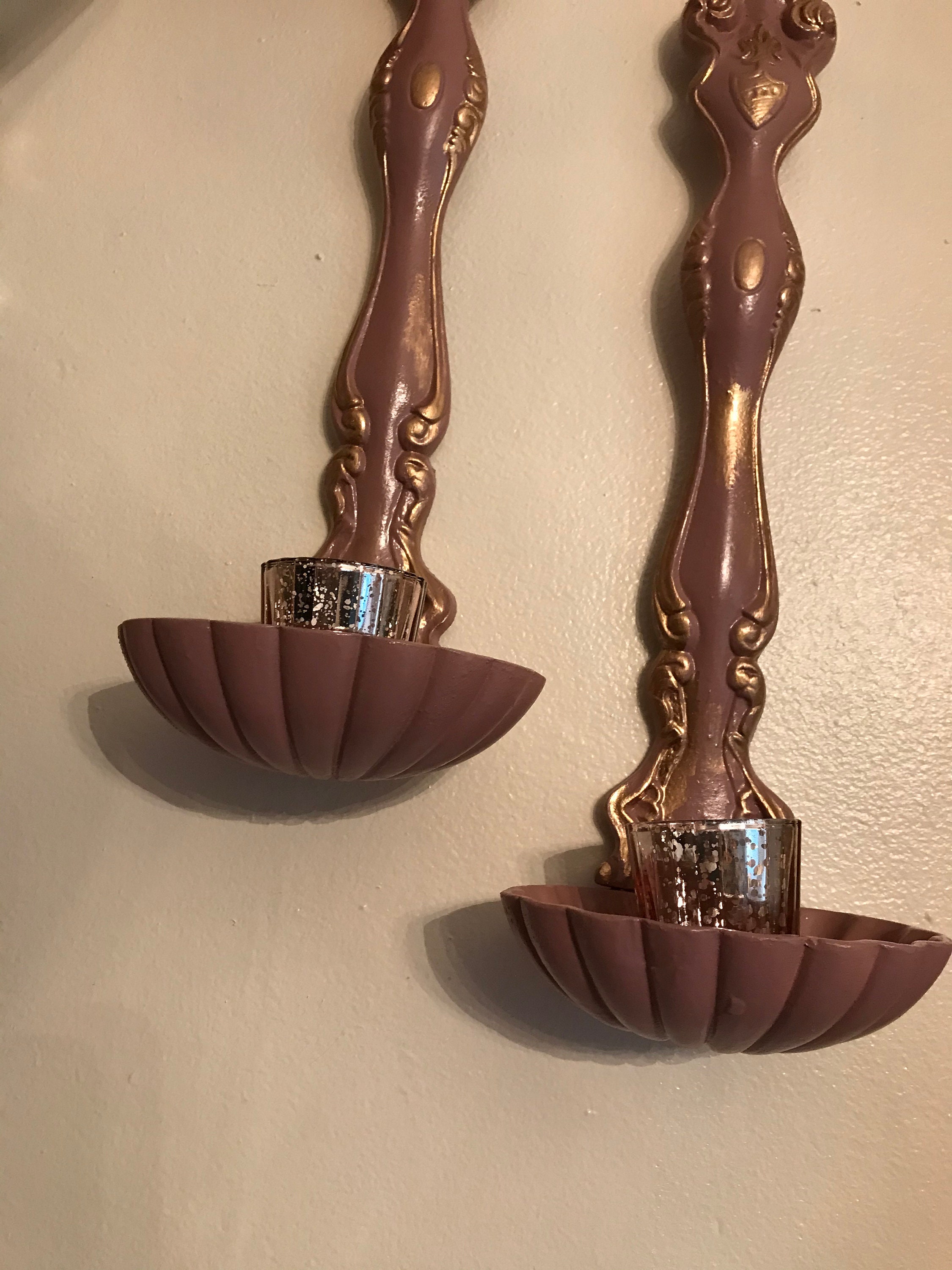 Vintage ornate ladle style candle holder add a plant kitchen Etsy