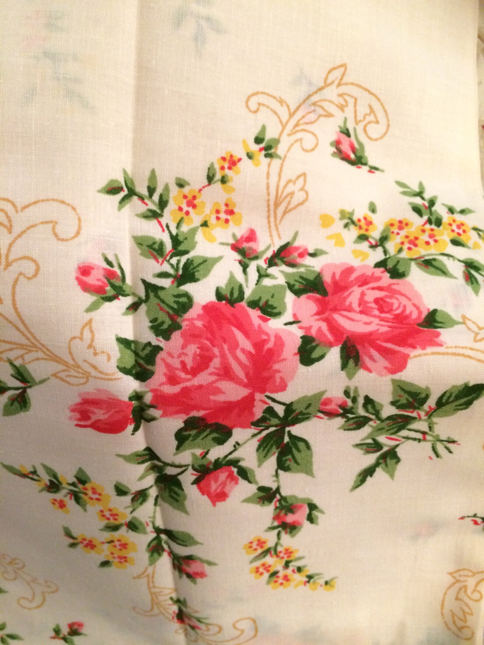 Pillowcases VINTAGE Shabby Chic Pink Cabbage Rose Pillowcases Etsy