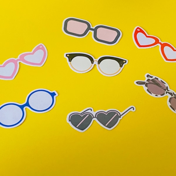 Eyeglasses Stickers Etsy