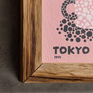 Yayoi Kusama Black and Pink Cat Poster | Japanese Cat Coffee Mug Art Print