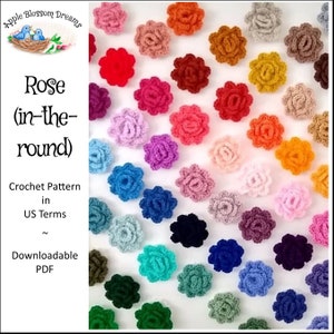 Rose (in-the-round) | Crochet Pattern (Instant Download)