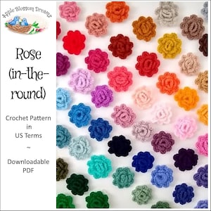 Rose (in-the-round) | Crochet Pattern (Instant Download)