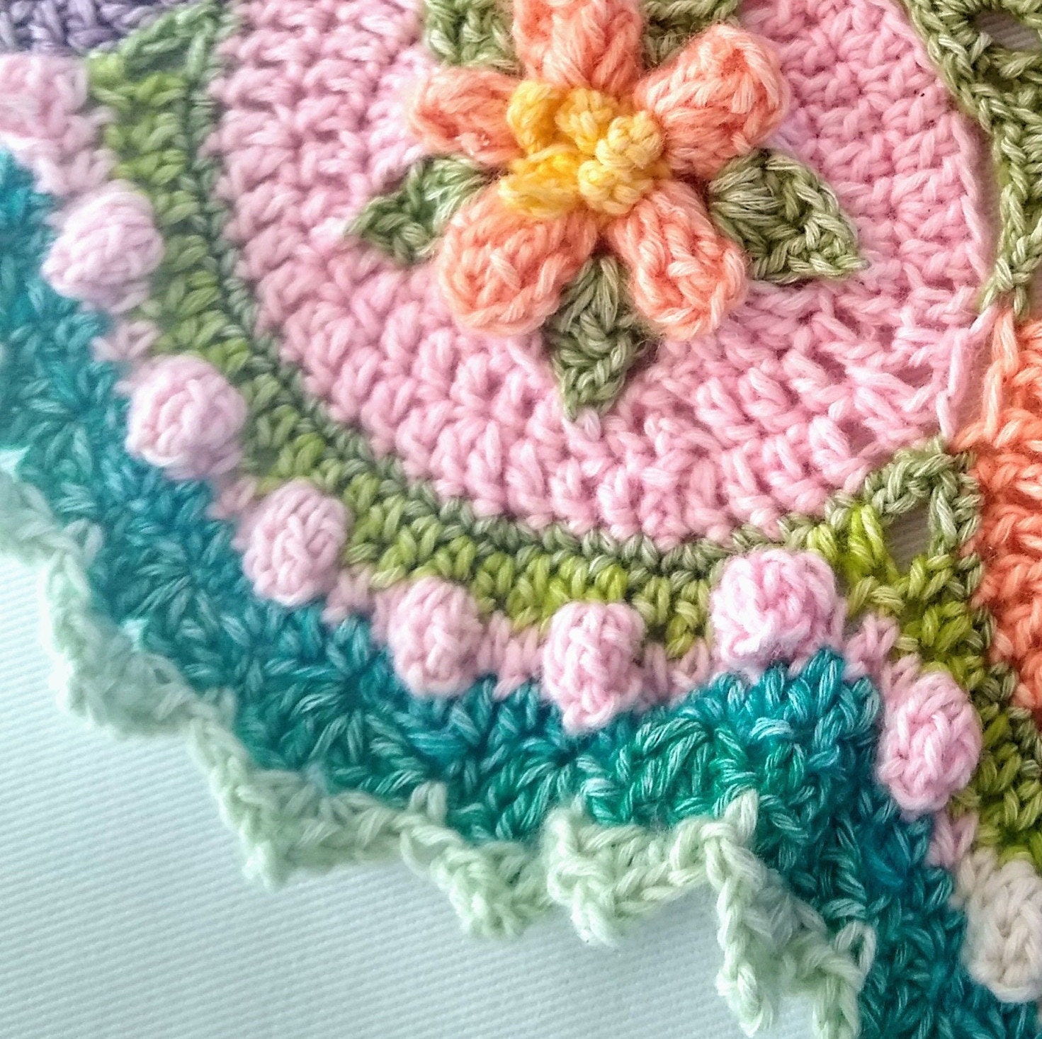Free Pattern Crochet Apple Dishcloth - mellie blossom