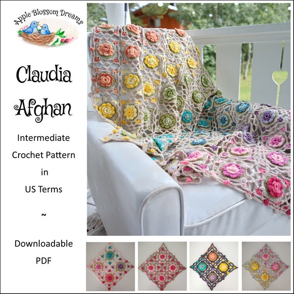 Claudia Afghan | Crochet Pattern (Instant Download)