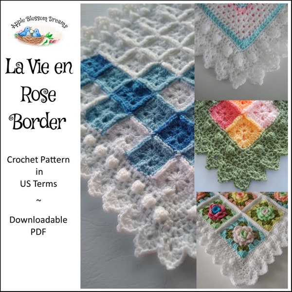 La Vie en Rose Border/Edging | Crochet Pattern (Instant Download)