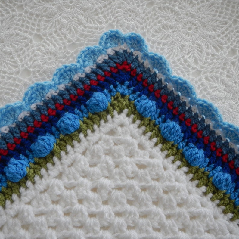 Farmhouse Rose Bedspread or Afghan Crochet Pattern Instant Download image 6
