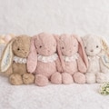 Personalized Plush Rabbit, Custom Name Embroidery, Baby Keepsake
