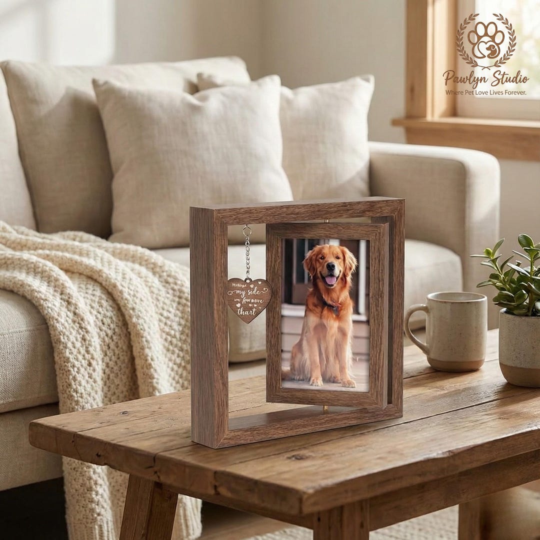Personalized Pet Memorial Photo Frame + Pdf - Custom Pet Tribute Frame ...