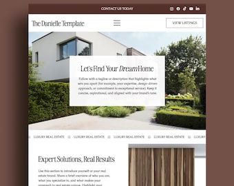 Wix Studio Website Template: Modern Design for Realtors, Coaches, Professionals