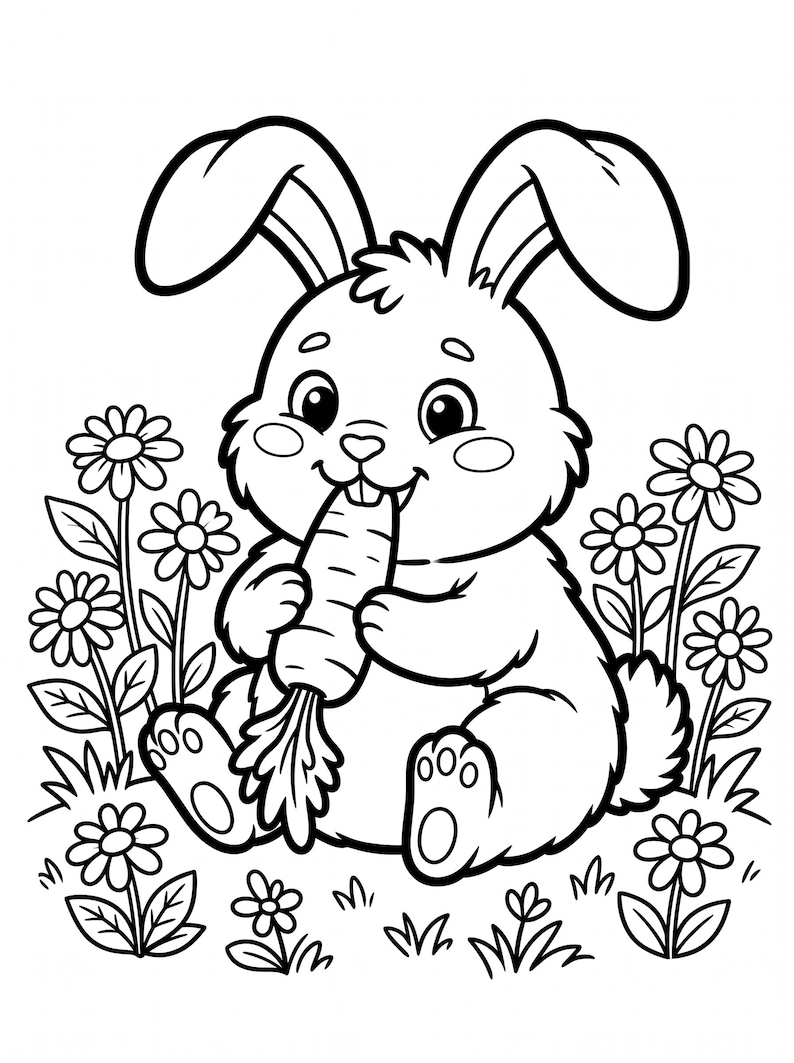 Printable Cute Baby Animal Coloring Pages for Kids | 4 Adorable Easy ...