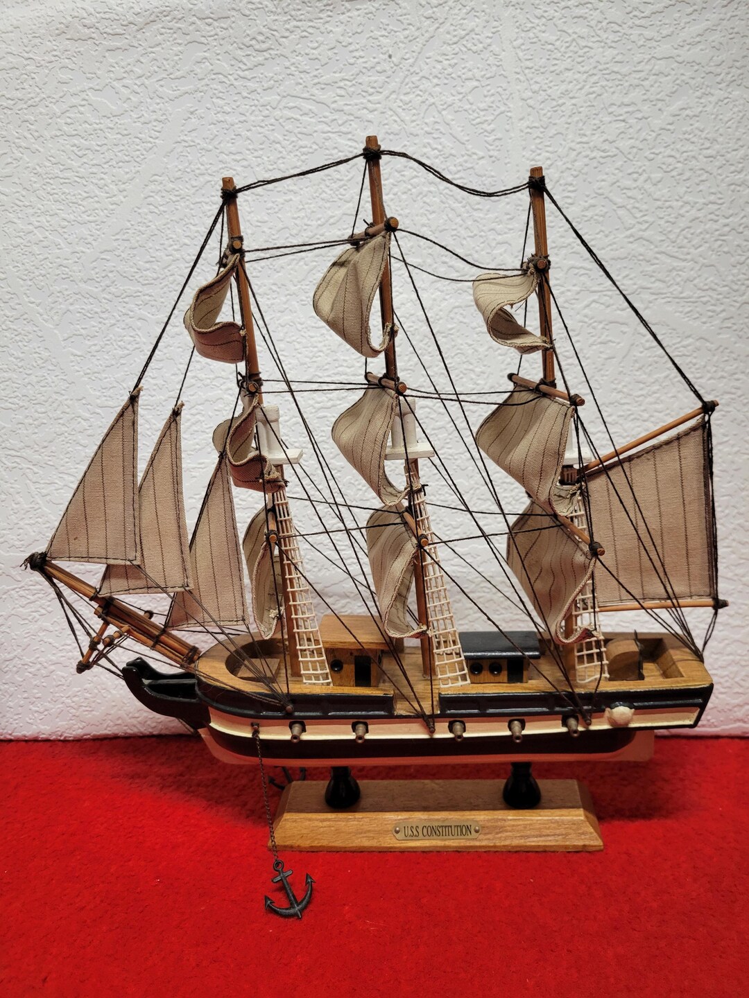 Wooden USS Constitution Model Ship - Etsy