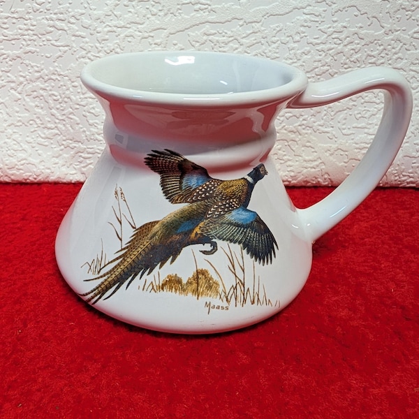 Vintage Ceramic Pheasant No Spill Mug