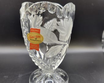 Lead Crystal Footed Vase