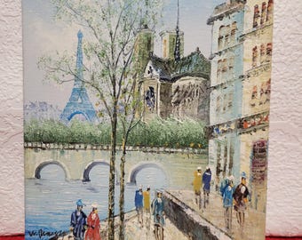 Tableau Scène de la ville de Paris