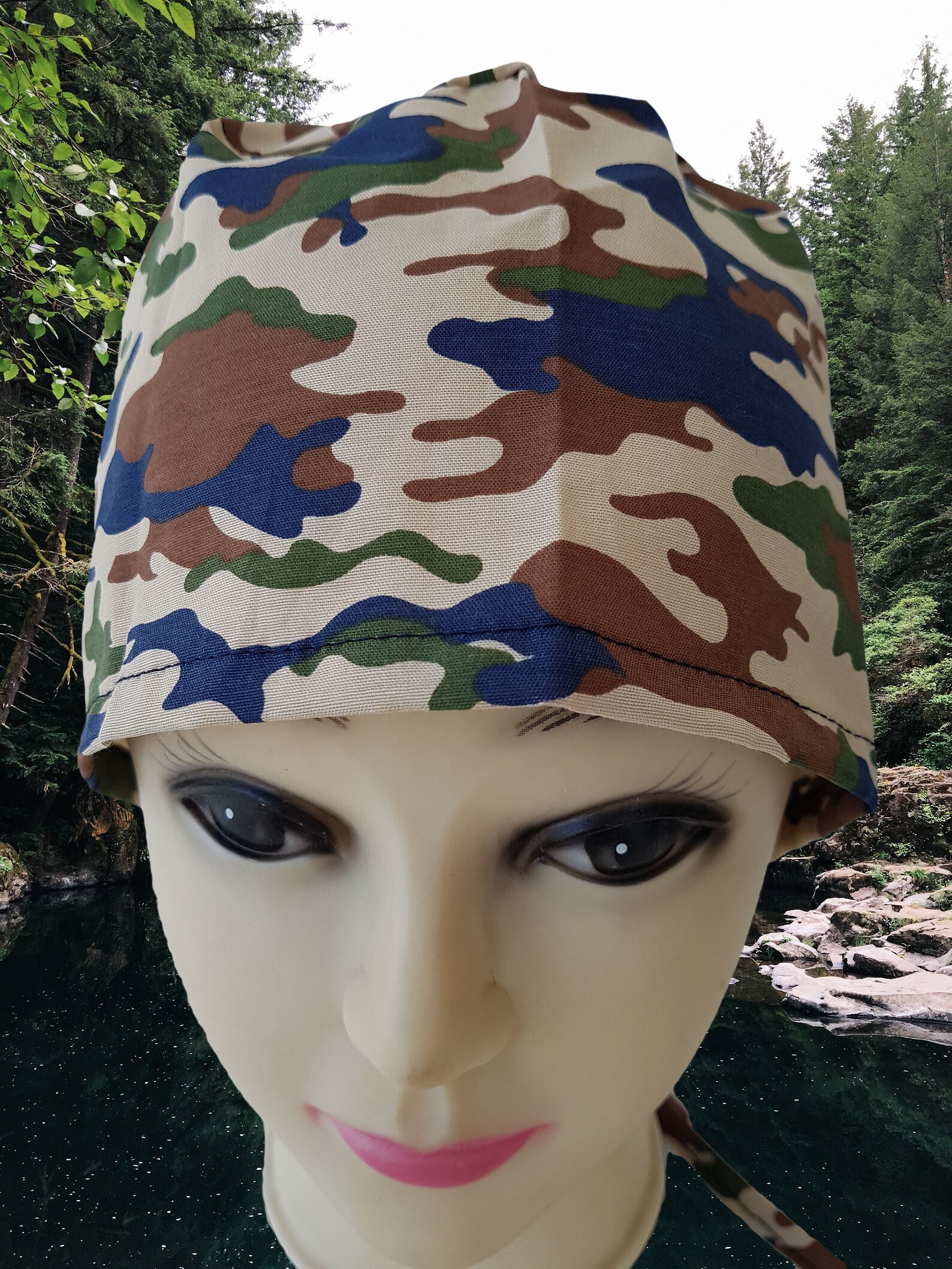 Cancer Headwear Chemo Head Cover Camo Head Wrap Hairloss Etsy